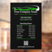 Berufliches Auto im Detail Autowaschanlage Fensteraufkleber (Blatt 2)