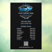 Berufliches Auto im Detail Autowaschanlage Fensteraufkleber (Blatt 3)