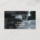 Berufliches Auto mit detaillierten Logoangaben für Visitenkarte (Rückseite)