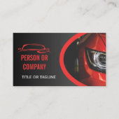 Berufliches Auto mit detaillierten Logoangaben für Visitenkarte (Vorderseite)