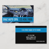 Berufliches Auto mit Geschäftskarte Visitenkarte (Vorne/Hinten)