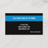 Berufliches Auto mit Geschäftskarte Visitenkarte (Rückseite)