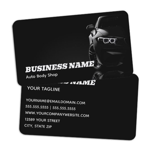Berufliches Auto Visitenkarte