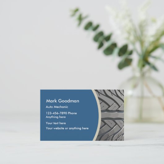 Berufliches Auto Visitenkarte (Stehend Vorderseite)