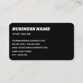 Berufliches Auto Visitenkarte (Rückseite)