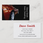 Berufliches Auto Visitenkarte (Vorne/Hinten)