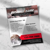 Berufliches Auto zum Abwasch Flyer