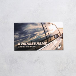 Berufliches Autofenster Solarleuchten Visitenkarte