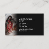 Berufliches Autowaschen und Auto im Detail Visitenkarte (Rückseite)