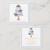 Berufliches Bäckerchen im Aquarium Quadratische Visitenkarte (Vorne/Hinten)