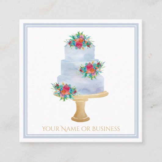 Berufliches Bäckerchen im Aquarium Quadratische Visitenkarte (Vorderseite)