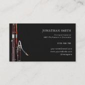 Berufliches Bassoon & White Visitenkarte (Vorderseite)