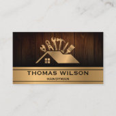 Berufliches Bauhandyman Carpenter Wood Visitenkarte (Vorderseite)