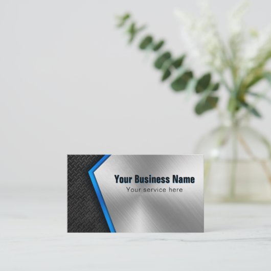 Berufliches Baumaterial Visitenkarte (Stehend Vorderseite)