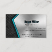 Berufliches Baumaterial Visitenkarte (Rückseite)