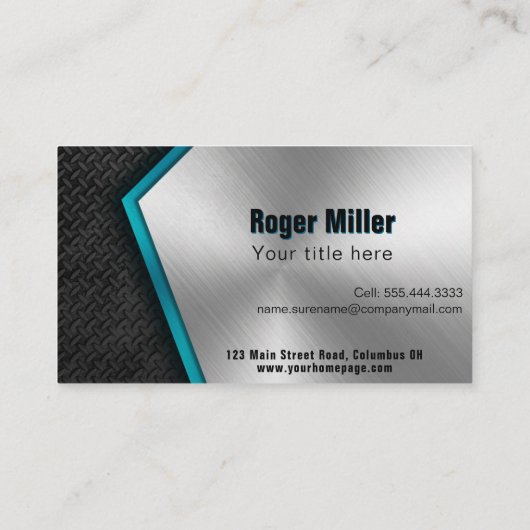 Berufliches Baumaterial Visitenkarte (Rückseite)