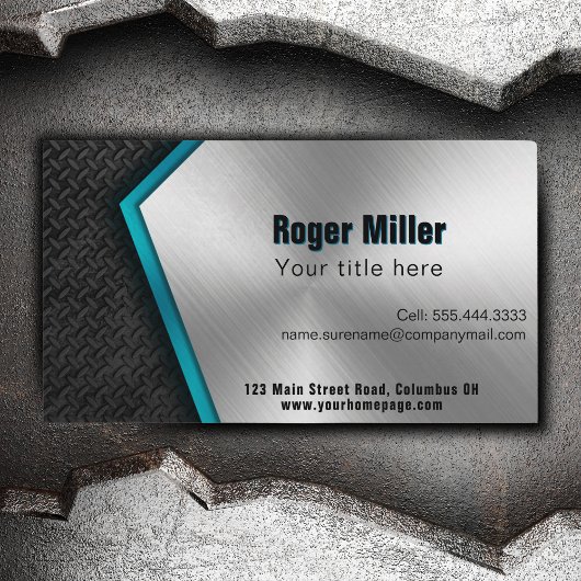 Berufliches Baumaterial Visitenkarte