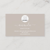 Berufliches Beauty Makeup Logo Gold Confetti Hair Visitenkarte (Rückseite)