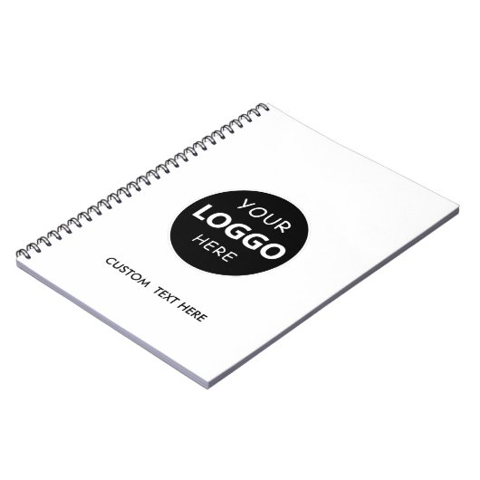Berufliches, benutzerdefiniertes Firmenlogo Notizblock (Linke Seite)