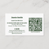 Berufliches benutzerdefiniertes Foto mit QR-Code-L Visitenkarte (Rückseite)