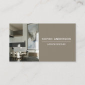 Berufliches benutzerdefiniertes Foto QR Designer T Visitenkarte (Vorderseite)