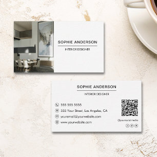 Berufliches benutzerdefiniertes Foto QR Designer W Visitenkarte