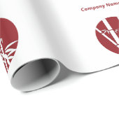 Berufliches, benutzerdefiniertes Logo und Dankesch Geschenkpapier (Rolleneckpunkt)