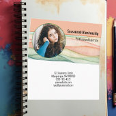 Berufliches benutzerdefiniertes Round-Foto für die Visitenkarte