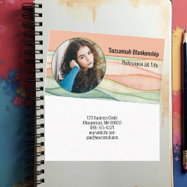 Berufliches benutzerdefiniertes Round-Foto für die Visitenkarte