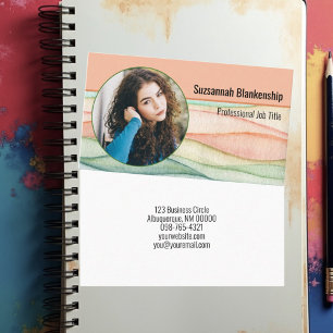 Berufliches benutzerdefiniertes Round-Foto für die Visitenkarte