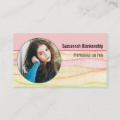 Berufliches benutzerdefiniertes Round-Foto für die Visitenkarte (Vorderseite)