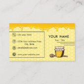 Berufliches Bienenzucht-Apiarist-Logo Visitenkarte (Rückseite)