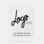 Berufliches Big Business-Logo Acrylschild (Vorderseite)