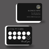 BERUFLICHES BLACK BUSINESS LOGO 10 LOYALTY CARD TREUEKARTE