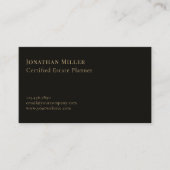 Berufliches Black-Gold-Compass-Logo Visitenkarte (Vorderseite)