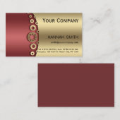 Berufliches Black Gold Metal Modernes Elegantes Visitenkarte (Vorne/Hinten)