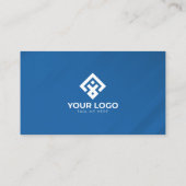 Berufliches Blau des QR-Codes für Unternehmen Visitenkarte (Rückseite)