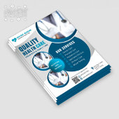 Berufliches blauer Gesundheitswesen Flyer