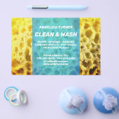 Berufliches blaues Päckchen mit Schwammspass Flyer (Einzeln)