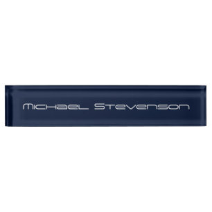 Berufliches Blue Business Desk Namensplakette