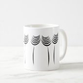 Berufliches Blumenmuster-Logo für Großgärtner Kaffeetasse (VorderseiteRechts)