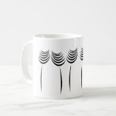 Berufliches Blumenmuster-Logo für Großgärtner Kaffeetasse (Vorderseite Links)