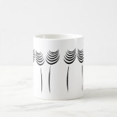 Berufliches Blumenmuster-Logo für Großgärtner Kaffeetasse (Mittel)