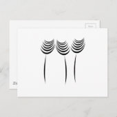 Berufliches Blumenmuster-Logo für Großgärtner Postkarte (Vorne/Hinten)