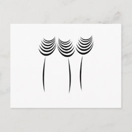 Berufliches Blumenmuster-Logo für Großgärtner Postkarte