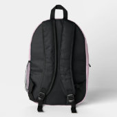 Berufliches Branding Minimal-Rosa-Promo-Logo Bedruckter Rucksack (Rückseite)