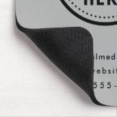 Berufliches Branding Minimalistisch-Graue Promo-Lo Mousepad (Ecke)