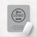 Berufliches Branding Minimalistisch-Graue Promo-Lo Mousepad<br><div class="desc">Berufliches Branding Minimalistisch-Graue Promo-Logo</div>