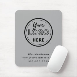Berufliches Branding Minimalistisch-Graue Promo-Lo Mousepad