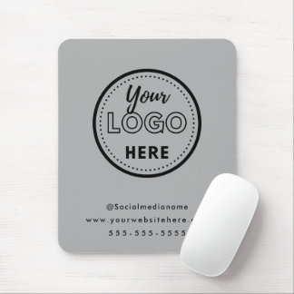 Berufliches Branding Minimalistisch-Graue Promo-Lo Mousepad